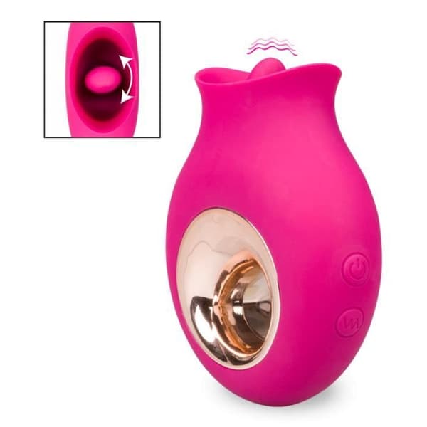 Cléopatra Fushia vibrerande tunga klitorisstimulator