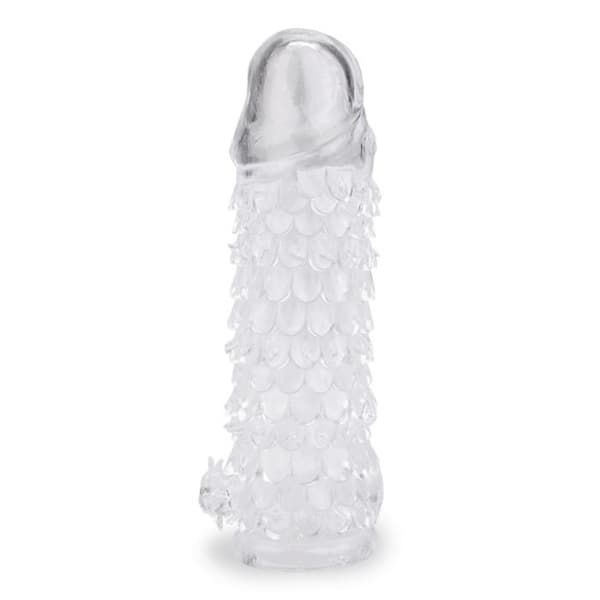Penisförstorare - Nej - Drakskinn - 13,5 cm - Transparent - Vattentålig
