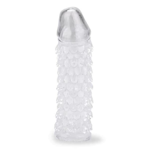 Penisförstorare - Nej - Drakskinn - 13,5 cm - Transparent - Vattentålig