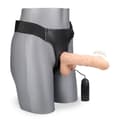 Miniatyrbild 2 av 4: XL vibrerande strap-on dildo 21,5 cm Brody