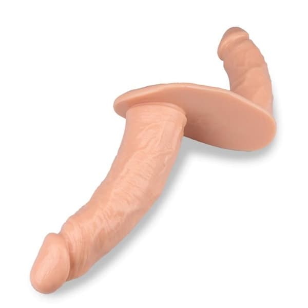 Union dubbel realistisk strap-on dildo