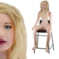 Miniatyrbild 1 av 4: Blond Uppblåsbar Docka Sittande Sugare Nej