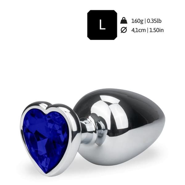 Bijou anal rosebud coeur L - 7 färger