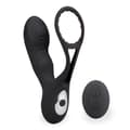 Miniatyrbild 3 av 4: Vibrator för män anal dildo Vibrerande prostatastimulator med cockring Hero Black