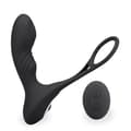 Miniatyrbild 1 av 4: Vibrator för män anal dildo Vibrerande prostatastimulator med cockring Hero Black