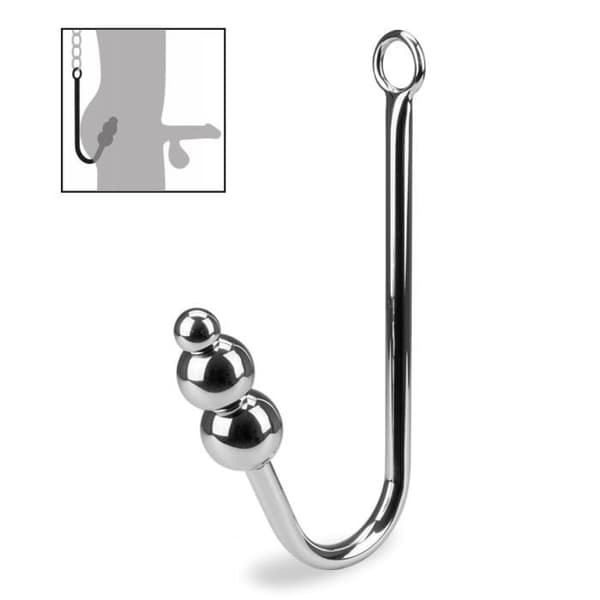Rattlesnake Triple Ball Anal Hook