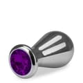 Miniatyrbild 1 av 4: Stor diameter rosebud anal juvel - 3 storlekar - Diamond XL Amethyst Collection