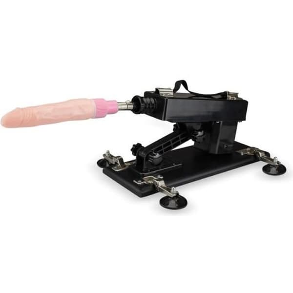 Anal eller vaginal jävla maskin - LOVE AND VIBES - med 4 dildos - Svart