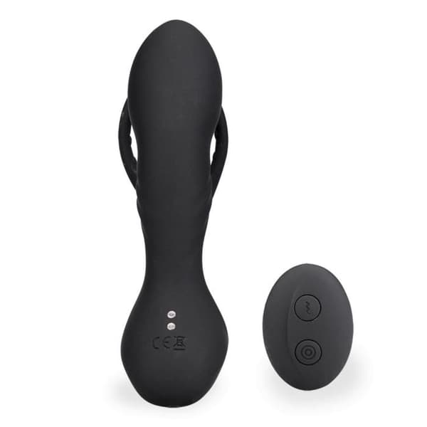 Vibrerande prostatastimulator med Hero cockring - LOVE AND VIBES Collection Black