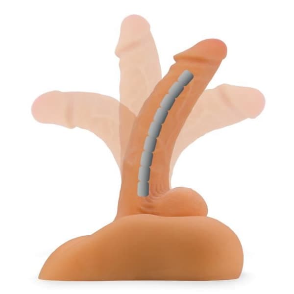 Masturbator - Robin - Ledad med penetrerbart anus i realistisk stil - Orange - 4,0 cm diameter