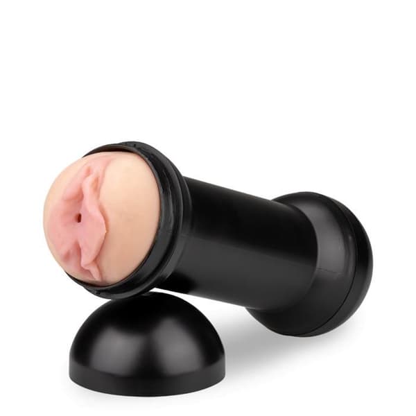 Realistisk dubbel anus och tight vagina onani