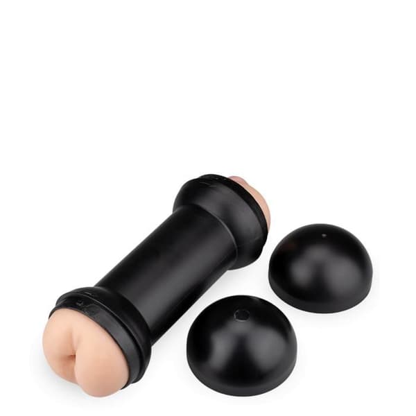 Realistisk dubbel anus och tight vagina onani