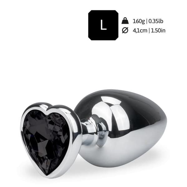 Bijou anal rosebud coeur L - 7 färger