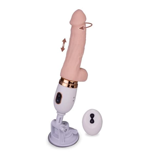 Randy Remote Controlled Thrusting Roterande Dildo med sugkopp