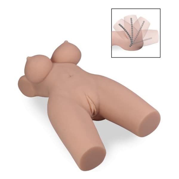 Liten ledad byst i TPE Amélia 3,8kg Beige