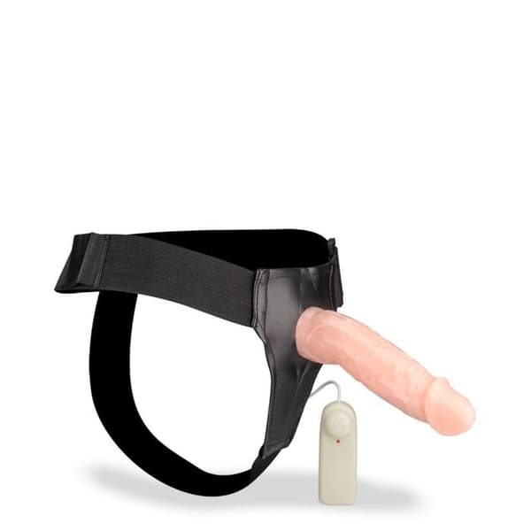 XL Diameter Hollow Vibrerande Sele Dildo