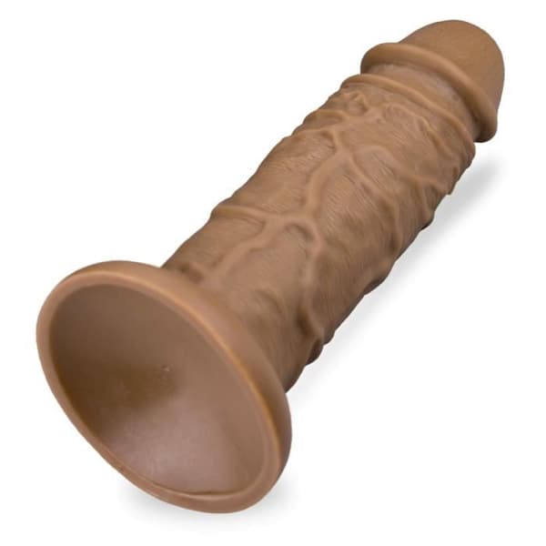 Dildo - XXL diameter - PVC - Instickslängd 22,5 cm - Sugkopp
