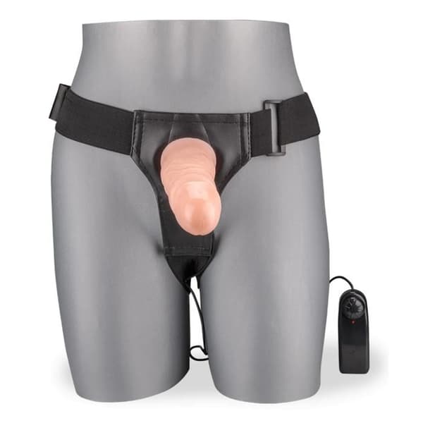 XXL Vibrerande Hollow Strap-on Dildo