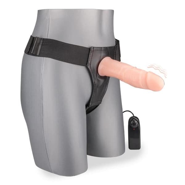 XXL Vibrerande Hollow Strap-on Dildo