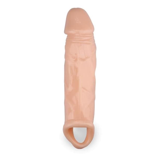 Penismantel Transparent Ådrig - LOVE & VIBES - Förlängningsbar Penisstimulans - TPR Material