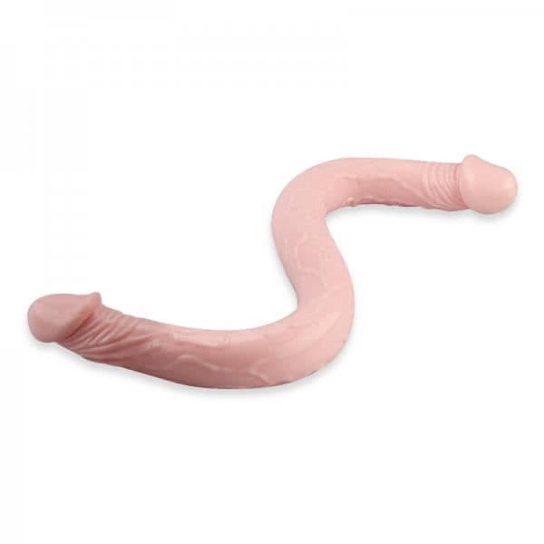 Double Gode - KÄRLEK &amp; VIBRAR - Flexibelt Storlek 47cm - Gummi - XXL - Vuxen