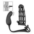 Miniatyrbild 2 av 5: Peniscage cockring prostata stimulerande vibrator