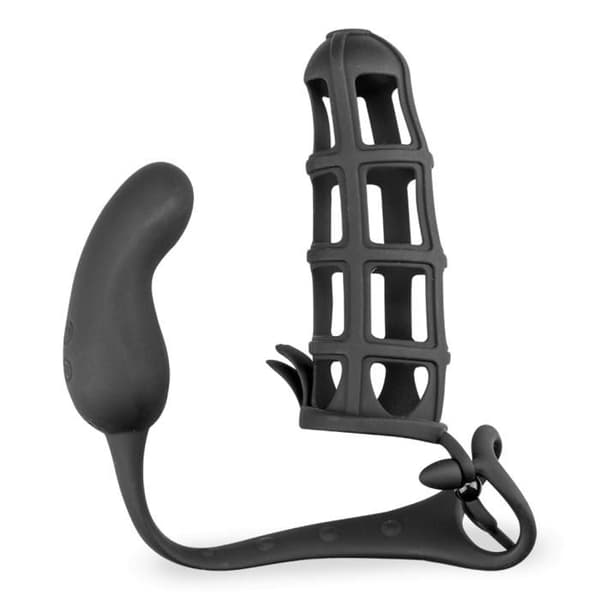 Peniscage cockring prostata stimulerande vibrator