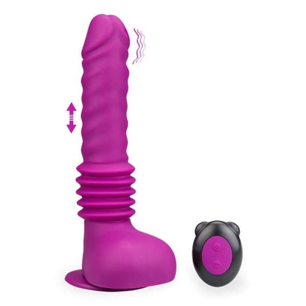 Vibromassör dildo fucking maskin - MÄRKE - Modell - Lila - Silikon - Anus