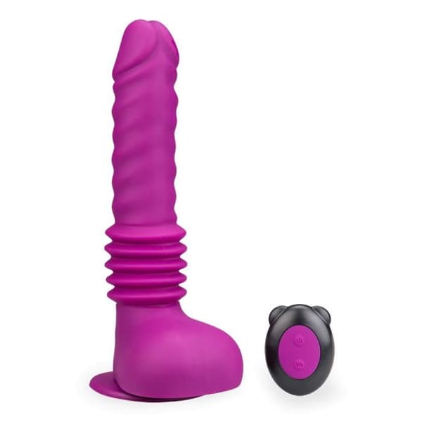 Vibromassör dildo fucking maskin - MÄRKE - Modell - Lila - Silikon - Anus