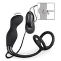 Miniatyrbild 2 av 4: Vibrator för män anal dildo Liten prostatastimulator med dubbel cockring Remember Black