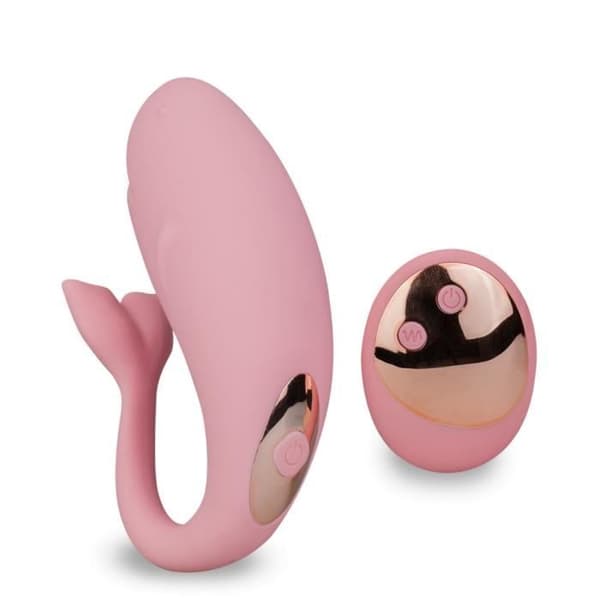 Love Whale Pink Fjärrkontroll Par Vibrator