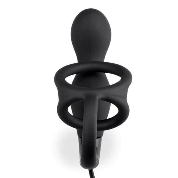 Liten prostatastimulator med dubbel cockring Kom ihåg