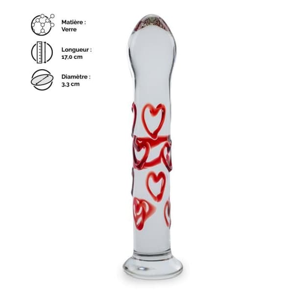 Gode i glas - Hjärtbubbla - Anal - Medium
