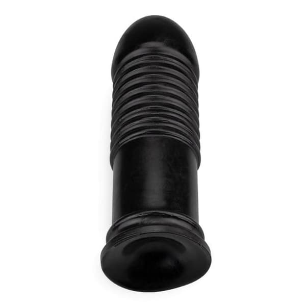 XXL ribbad plugg för extrem anal insättning
