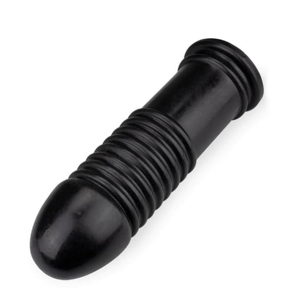 XXL ribbad plugg för extrem anal insättning