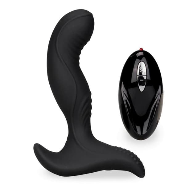 USB Fjärrstyrd P-Spot Massager Prostata Stimulator No Black