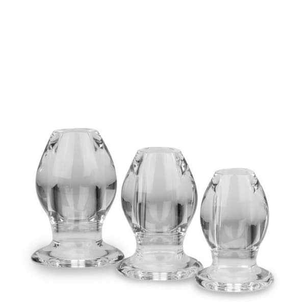Set med 3 Quory Crystal tunnelpluggar