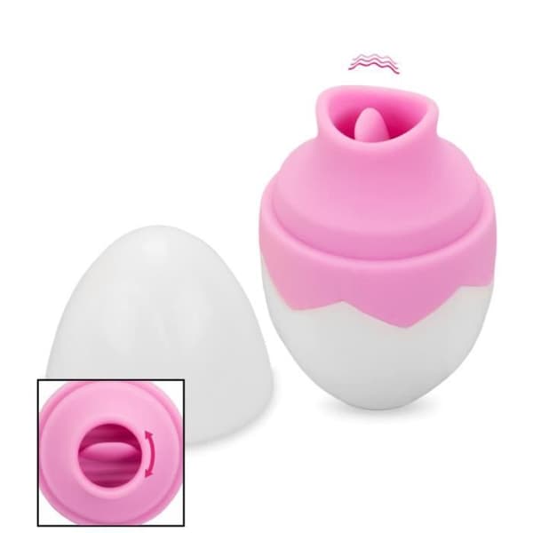 Cunnilingus suger ägg 7 lägen Rosa Och Vit