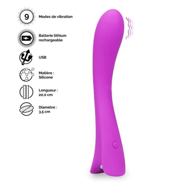 Vibrator - Topaz - Silikon - G-punkt - 9 vibrationslägen