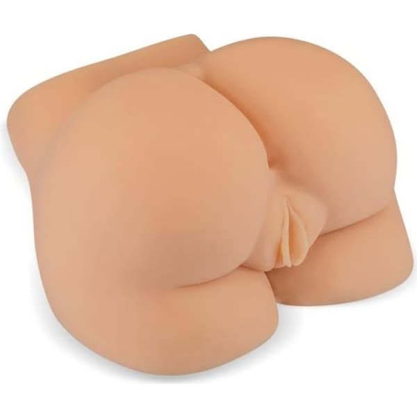Realistisk Silikon Bakdelsmasturbator - LOVE AND VIBES - Anus och Vagina - Formad Bakdel - 5kg - Icke-Kött