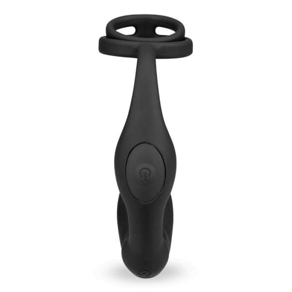 Vibrerande prostatastimulator och cockring Hedonism Black
