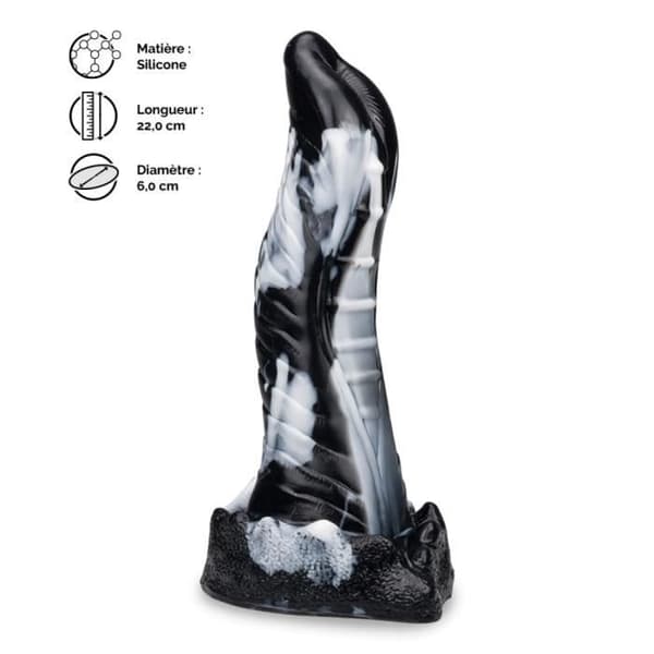 Xenos Alien Sugkopp Dildo Svart