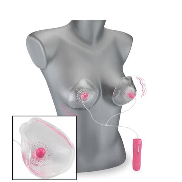 Stimulator - LOVE AND VIBES - Vibrerande fjärrkontroll - 7 funktioner - TPR och PVC - För bröst