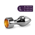 Miniatyrbild 1 av 2: Anal Jewel Rosebud Missile Medium-Gold