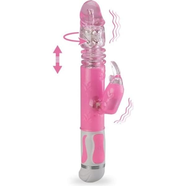 Vibromassör - KÄRLEK OCH VIBRERANDE - Kanin Flashy Rotativ XL - 30cm - Ergonomisk - Vibrerande