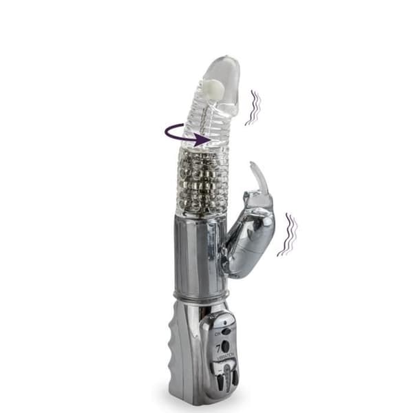 Vibrator - LOVE AND VIBES - Roterande kanin - 27 cm - 3,6 cm - Vibrerande