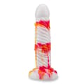 Miniatyrbild 3 av 4: Quetzalcoatl Flame Sugkopp Dildo - Silikon - Medium