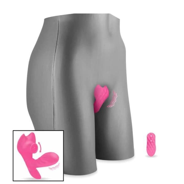 Speciella vibrerande trosor för cunnilingus och uppvärmd dildo Rose