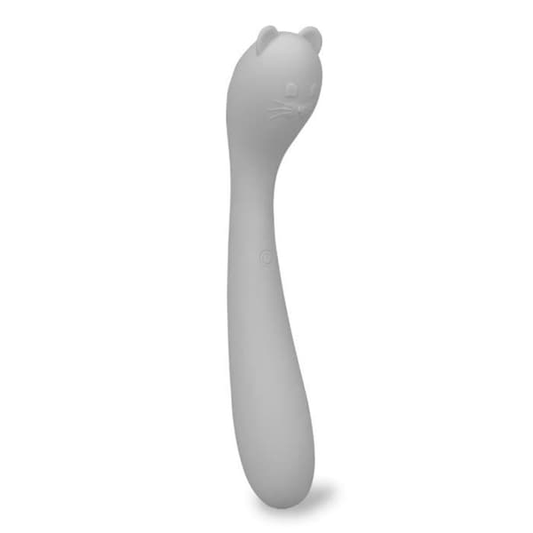 Vibromassager stav Meow - Märke - Grå - ABS + medicinskt silikon - 8 vibrationslägen