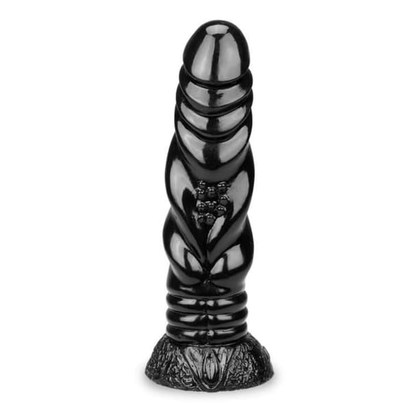 Drak sugkopp dildo 20,5cm Svart